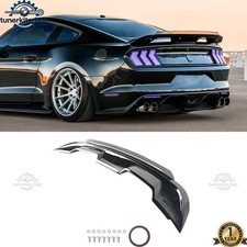 For 2015-2023 Ford Mustang Gt500 Style Spoiler W Smoke Gurney Flap Wicker Bill For 2015-2023 Ford Mustang Gt500 Style Spoiler W Smoke Gurney Flap Wicker Bill