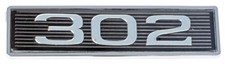 1969 1970 Ford Mustang 302 Classic Hood Scoop Shaker Emblem In Black Chrome