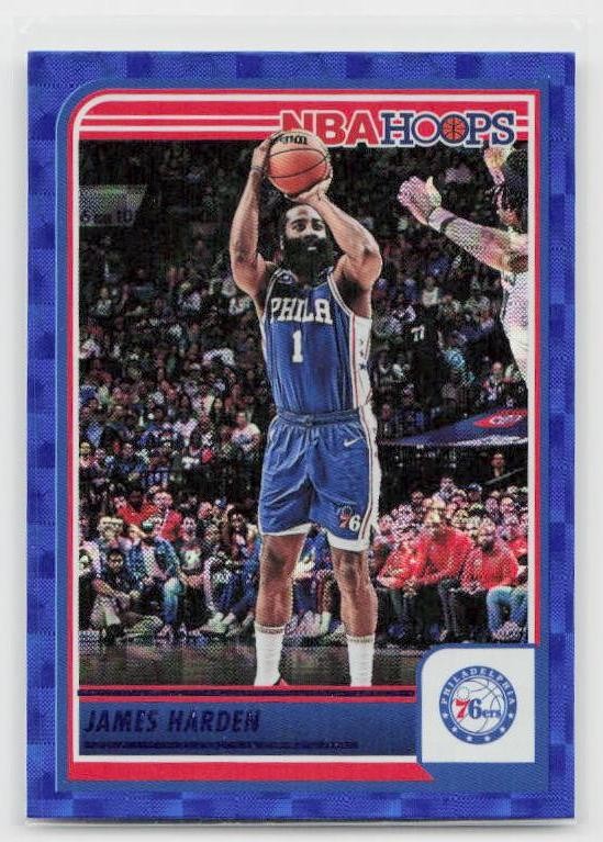 2023-24 Hoops #119 James Harden Hyper Blue