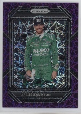 2023 Panini Prizm Purple Velocity Prizm 90/199 Jeb Burton #81 0o4t
