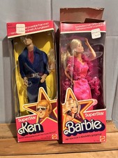 Vintage Superstar Barbie #9720 & Ken #2211 Se...