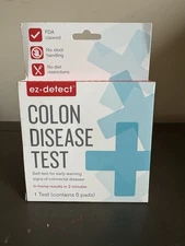 EZ + detect Colon Disease Test Kit FDA Cleared Self-Test 1 Kit Contains 5 Pads