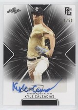 2021 Leaf Perfect Game National Showcase Black 1/50 Kyle Calzadiaz Auto 9b4