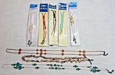 Beaded Eye Glasses Chains - Lot Of 8 Mixed Multicolor Beads - New and Used