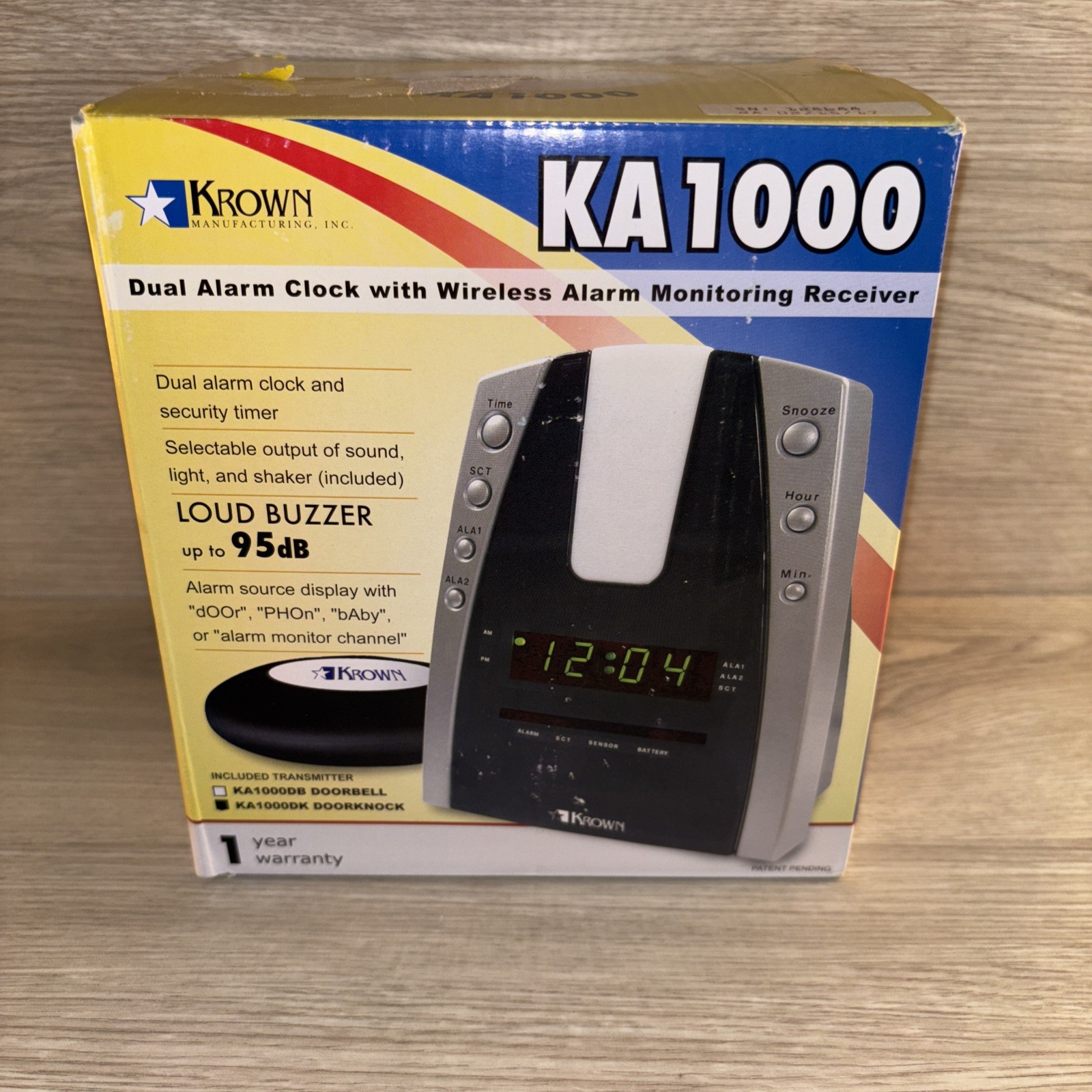 W/ Wireless Alarm Monitoring Receiver Kit New