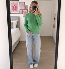 Polo Ralph Lauren Damen Strickpullover Zopfmu...
