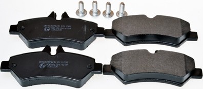 Hinterachse Denckermann B111007 Bremsbelagsatz, Scheibenbremse FüR VW-image