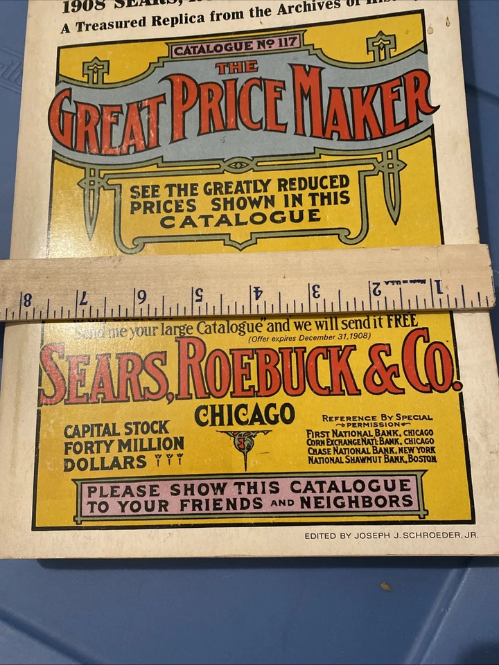 Vintage 1908 Sears Roebuck Catalogue 1969 Re-print Excellent Condition - Image 3 of 4