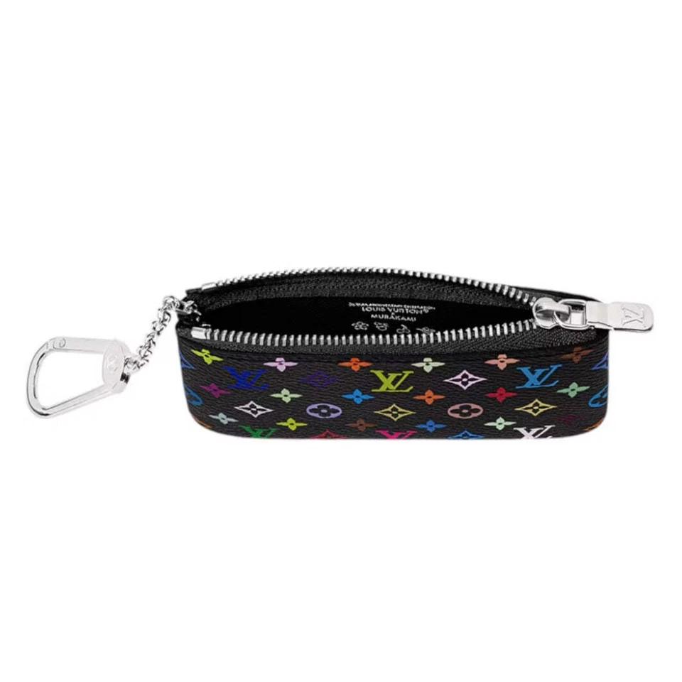 Louis Vuitton x Takashi Murakami Key Pouch Black Multicolored - Image 3 of 4