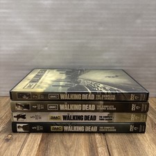 AMC The Walking Dead Seasons 1 2 3  4 Complete Dvd Sets Slip Covers Minor Wear