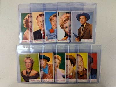 Lot of (11) 1953 Topps Who-Z-At Star Movie Star Trading Cards EX