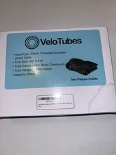 VeloTubes 2 Packs Fat Tire Bike Inner Tube 26" x 4.0 Schrader Valve 33mm