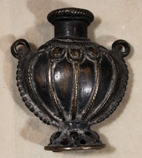 18th c. or Early 19th c. 2.75" Bronze Newar Napalese In Pot or Incense Burner