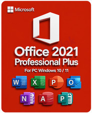 MS OFFICE 2021 PROFESSIONAL PLUS FOR PC FOR WINDOWS 10 / 11  GLOBAL LIFETIME 🔑