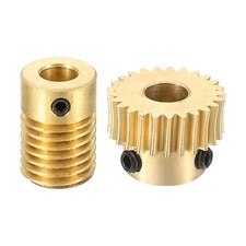 Worm Gear Set 0.5 Module 1:25 Reduction Rate(Gear-5mm Bore, Rod 6mm Bore)