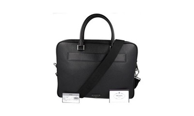 PRADA Bueffelleder Briefcase Aktentasche - 2VE368 - Schwarz - NEU
