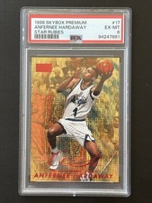 1998-99 Skybox Premium Series 1 ANFERNEE HARDAWAY 17 Star Rubies #d 26/50 PSA 6