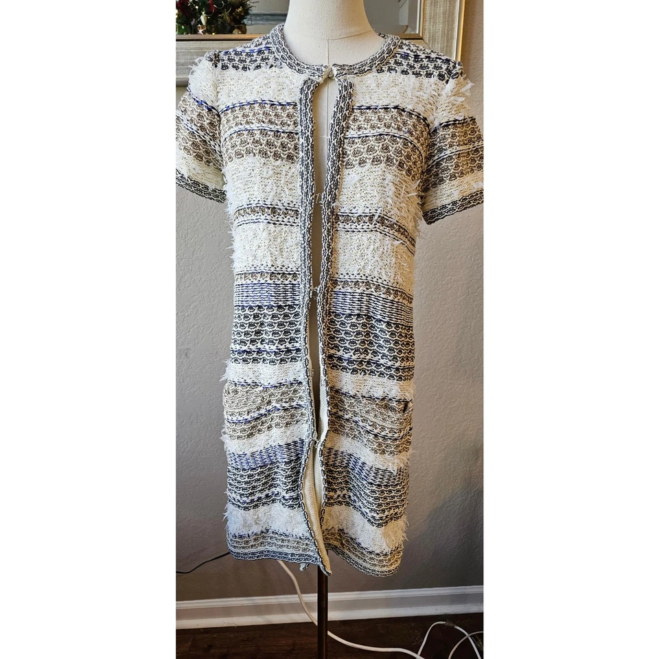 Diane Von Furstenberg Arryn Long Knit Cardigan Sweater Women P Petite Small - Image 2 of 4