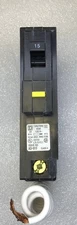 SQUARE D HOM115GFCICP 15 AMP 1 POLE GFCI  CIRCUIT BREAKER GROUND FAULT