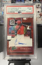2022 Panini Donruss Optic - Rated Prospect- Elly De La Cruz Red Mojo /99 PSA 9