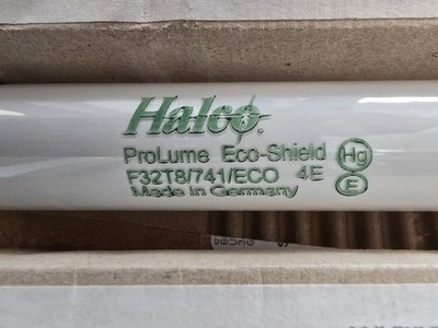 Lot Of 2 HALCO F32T8/741/ECO 32 Watt G13 Fluorescent Tube Lamp Bulb 4100K 2FT 