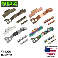 NDZ Glock 43 43X 48 Extended Control Kit ESLL Pin Ghost Bullet Slide Release PVD