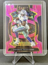 2025 Panini Select - Concourse Javonte Williams #97 Pink Shock Prizm