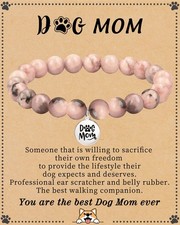 Dog Mom Gifts for Women, Pet Memorial Gifts for Dogs Beaded Bracelets for Women