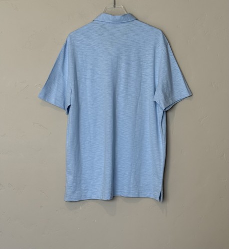 Camisa Polo IZOD Para Hombres Grande Azul Transparente Aire Tacto Suave Natural Elastizado Bolsillo Golf - Imagen 2 de 11