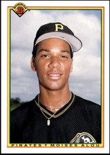 1990 BOWMAN Moises Alou  Pittsburgh  Pirates  (RC  Rookie Card)   MINT  #178 MVP