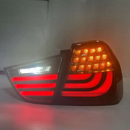 Smoked LED L+R Tail Light Rear Brake Lamp For 2009-2012 4-DOOR BMW 3 Series E90 - Picture 7 of 9