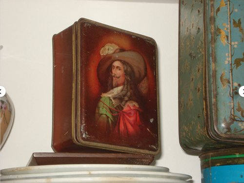 scatole di latta antiche scatola da collezione caramelle dolciumi dolci anni 20 - Foto 18 di 24