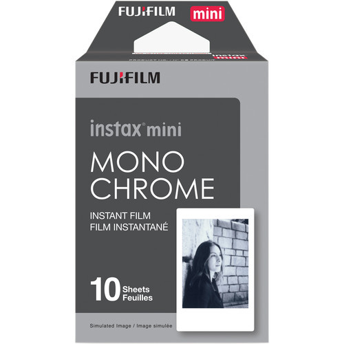 100 Impresiones Fujifilm instax mini B&W Monocromo Película para 12 11 9 8 70 90 - Imagen 2 de 4