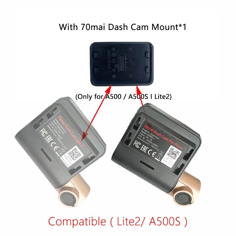 for 70mai Dash Cam Mount Dash Cam Pro Plus+ A500S 70mai Lite2 A200 A510 for 70mai Dash Cam Mount Dash Cam Pro Plus+ A500S 70mai Lite2 A200 A510