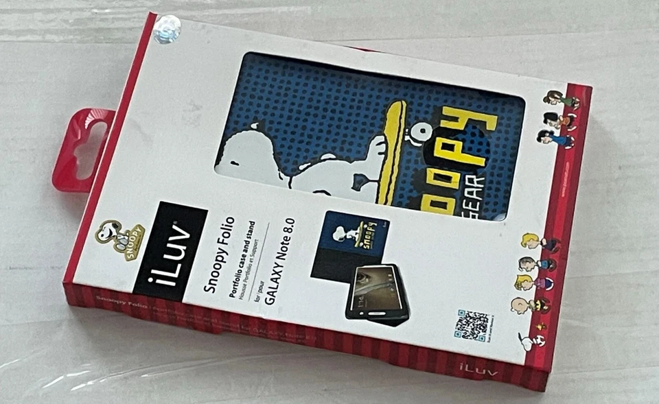 iLuv Snoopy Folio Portfolio case and stand for GALAXY Note 8.0 Blue  S81SNOFBL - Image 4 of 4