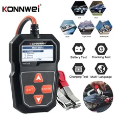 KONNWEI KW208 12V Car Battery Tester 100-2000 CCA Load Battery Analyzer Test