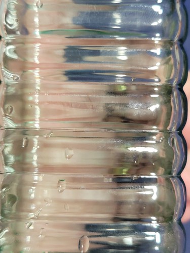 Vintage einzigartige Form 10 1/2" grüne Tönung, quadratische Schnapsflasche, Kanada - Bild 6 von 10