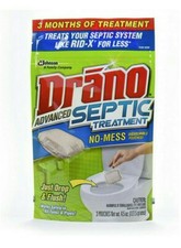 2 Bags of Drano Advanced Septic Treatment 3 each 2 bags 6 Month Supply Lot of 2