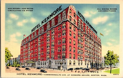 KAPPYS ANTIQUE POST CARDS HOTEL KENMORE  BOSTON MASS (418)