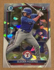 2023 Bowman Chrome 1st Gleider Figuereo Atomic Refractor RC SP Texas Rangers