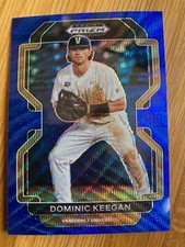 2022 Prizm Draft Picks Baseball Blue Wave #PDP134 Dominic Keegan
