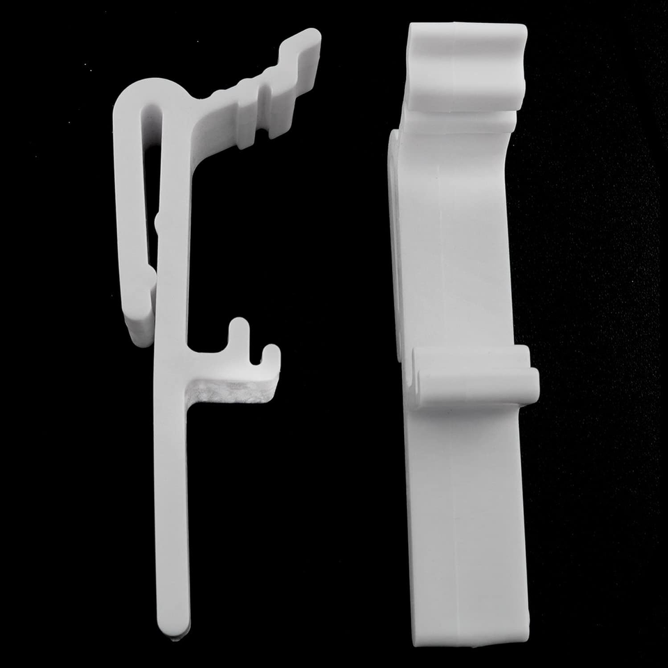 8PCS Vertical Blind Dust Cover Valance Clip Holder Bracket, Vertical