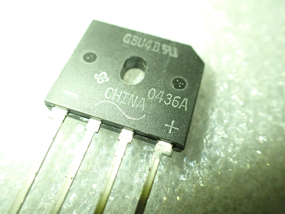 4A 100V Bridge Rectifier, GBU4B 4-Pin Through-Hole UKSTOCK - Image 3 of 3