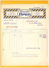 MARSEILLE / GRENOBLE (13 / 38) USINE / BISCUITERIE "BISCUITS BRUN " en 1935