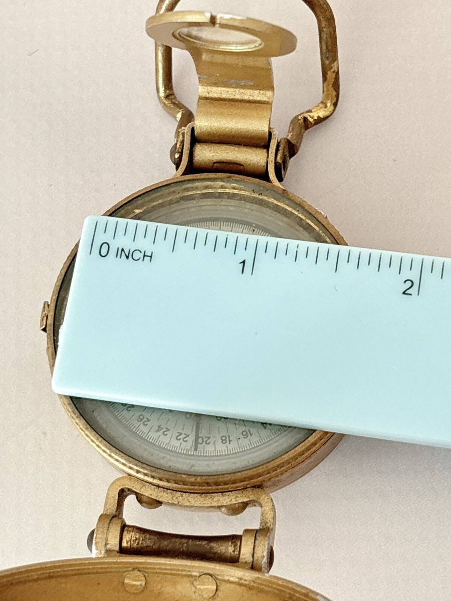 Vintage Metal Lensatic Compass Liquid Filled Made in Japan Vintage Metal Lensatic Compass Liquid Filled Made in Japan