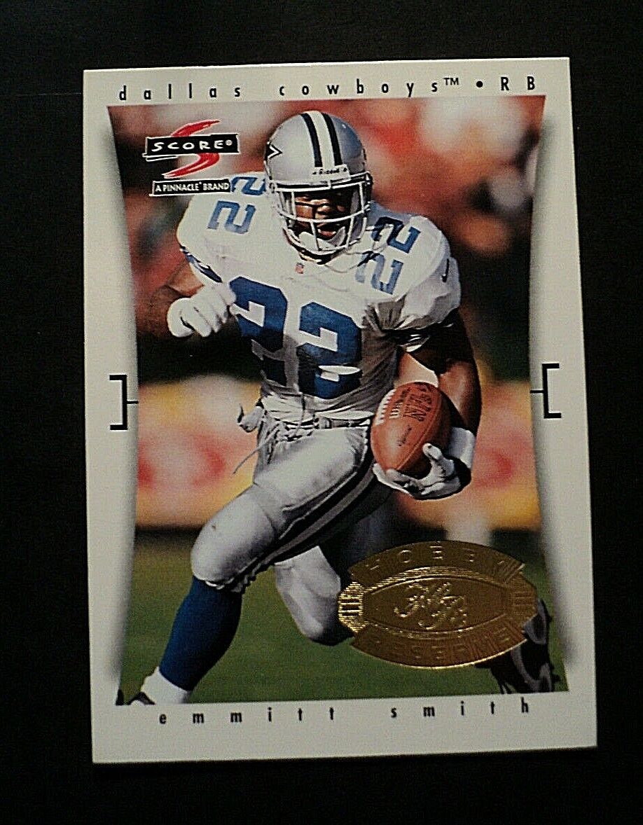 1997 Score Emmitt Smith #4 Dallas Cowboys Football Card EX 1997 Score Emmitt Smith #4 Dallas Cowboys Football Card EX