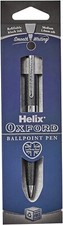 Helix Oxford Premium Ballpoint Pen - Black Ink - Eco-Friendly, Plastic-Free Pack