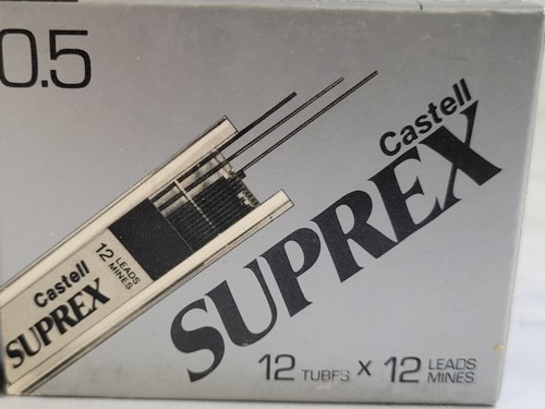 CASTELL SUPREX 0.5 MM 2H PENCIL REFILLS LEADS MECHANICAL PENCIL LEAD NEW NIP - Picture 12 of 12