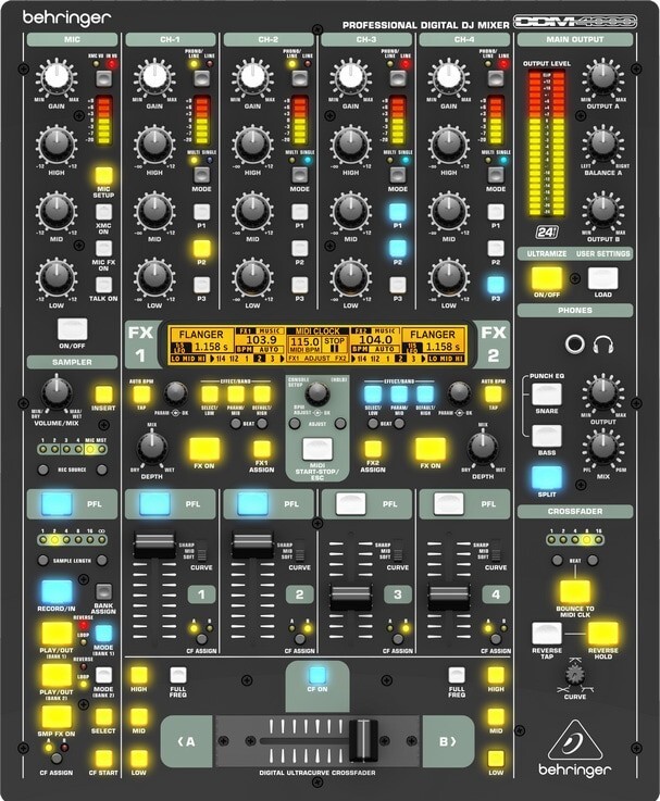 BEHRINGER デジタルDJミキサー DDM4000 BEHRINGER ( ベリンガー ) DDM4000 DIGITAL PRO MIXER DJ