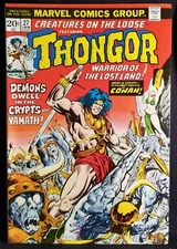 1974 CREATURES on the Loose THONGOR 27 FN VF Marvel STAN LEE Key 70s vtg GLOSSY 